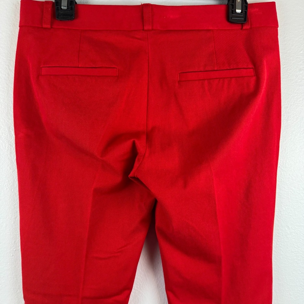 BANANA REPUBLIC Sloan Womens straight STRETCH ankle dress pants RED - 4 L *READ - Picture 4 of 7